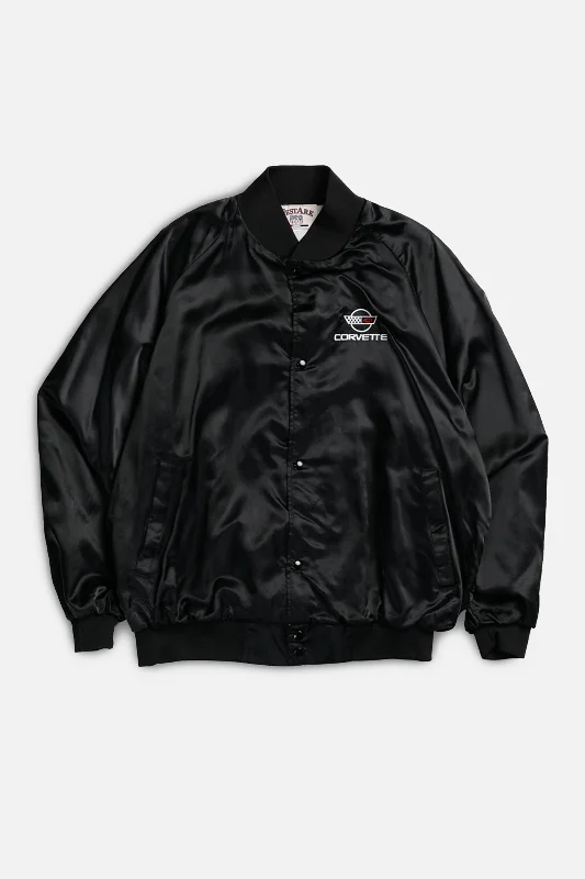 Vintage Corvette Satin Jacket - L