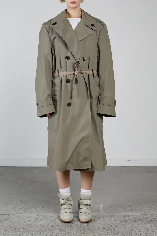 Vintage Military Trench Coat - L